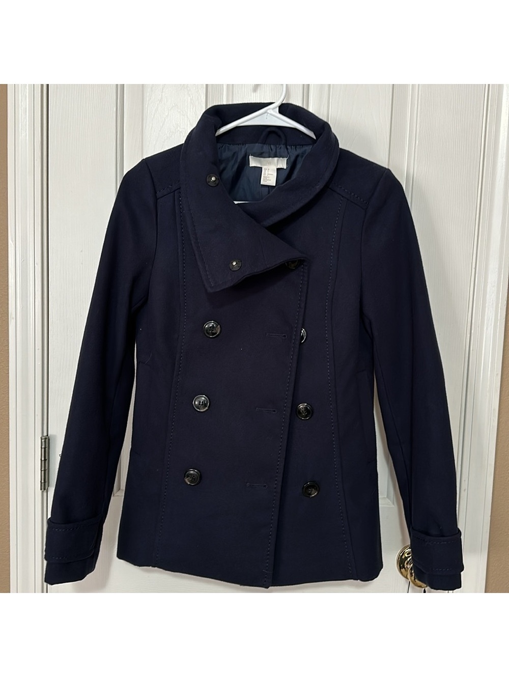 H&M Navy Peacoat NWOT